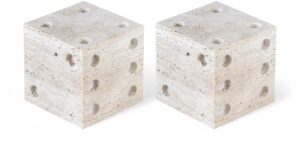 Dice Travertine Decorative Dice