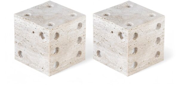 Dice Travertine Decorative Dice