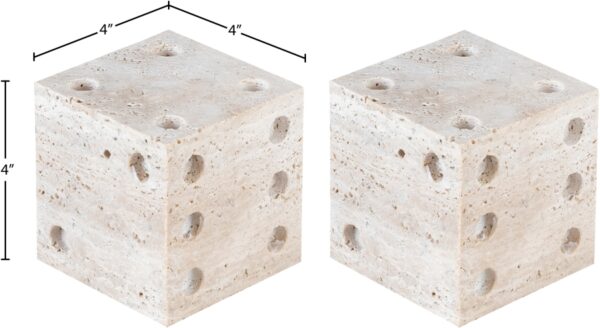 Dice Travertine Decorative Dice