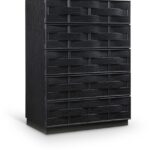 Weave Oak Veneer Chest
