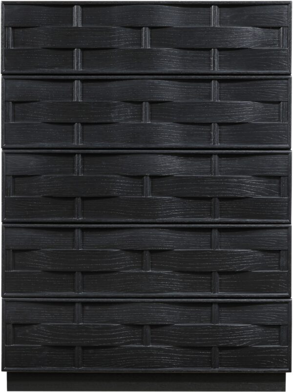 Weave Oak Veneer Chest