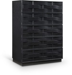 Weave Oak Veneer Chest
