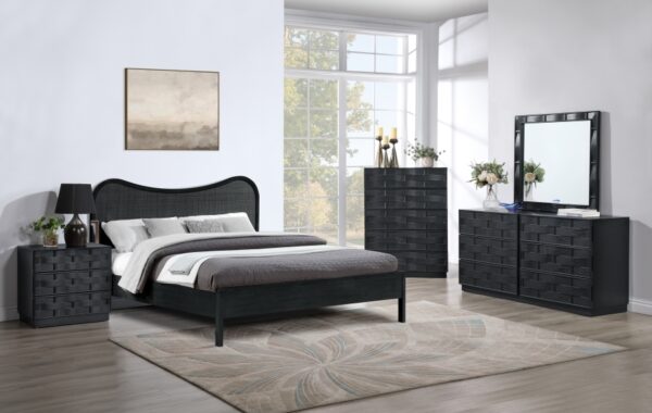 Weave Oak Veneer Chest