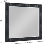 Weave Oak Veneer Mirror