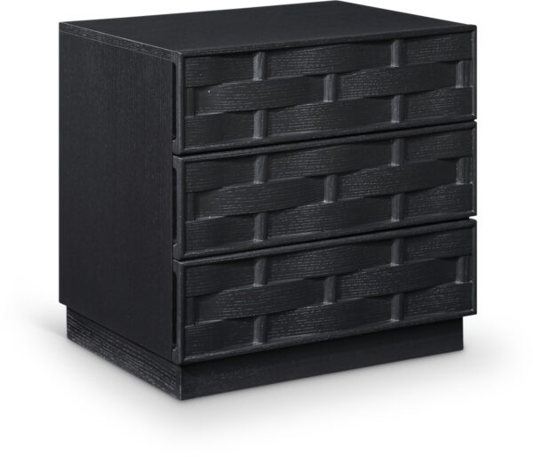 Weave Oak Veneer Nightstand