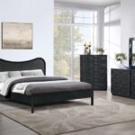 Weave Oak Veneer Nightstand