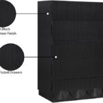 Scallop Oak Veneer Chest