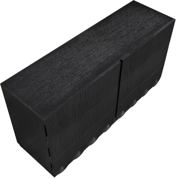 Scallop Oak Veneer Dresser