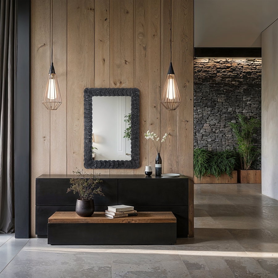 Revolve Oak Veneer Mirror