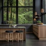Monette Velvet Upholstered Counter Stool
