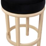 Monette Velvet Upholstered Counter Stool