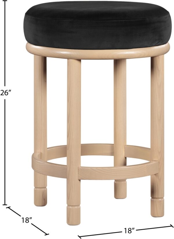 Monette Velvet Upholstered Counter Stool