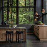 Monette Velvet Upholstered Counter Stool