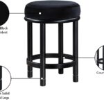 Monette Velvet Upholstered Counter Stool