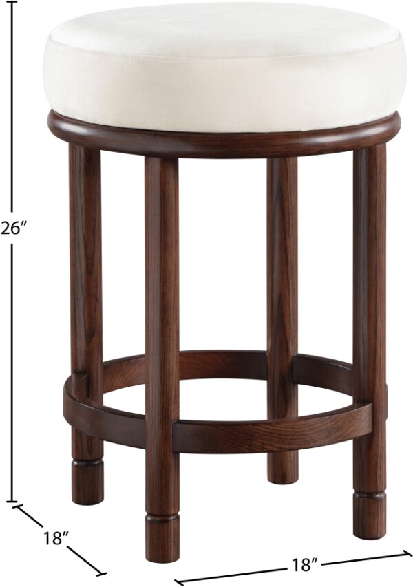 Monette Velvet Upholstered Counter Stool