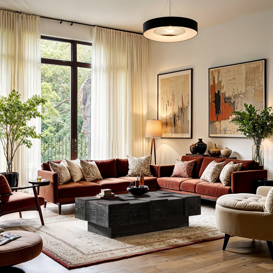 Anzio Oak Veneer Coffee Table