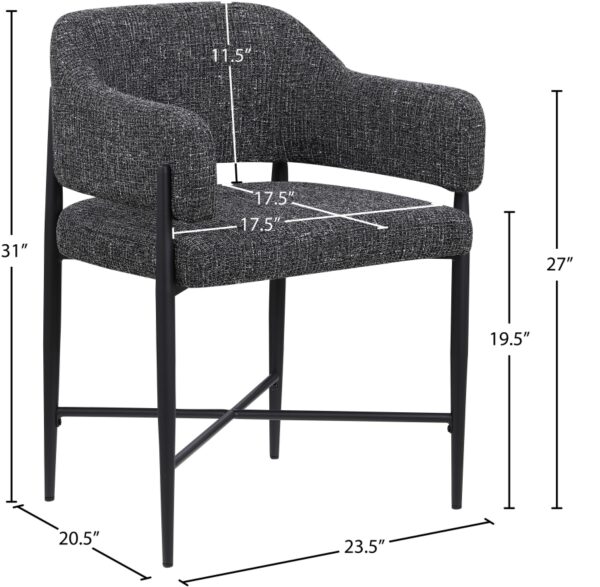 Dame Fabric Upholstered Dining Chair