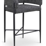Dame Fabric Upholstered Counter Stool