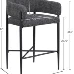 Dame Fabric Upholstered Counter Stool