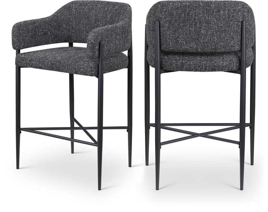 Dame Fabric Upholstered Counter Stool