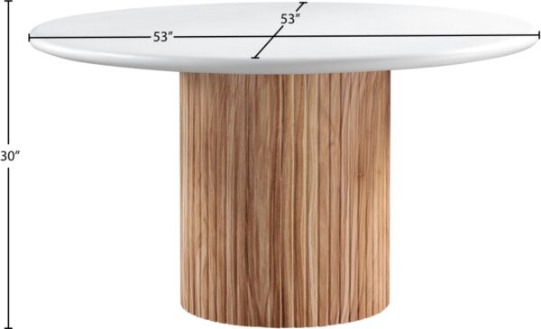 Sanremo 53" Finished Concrete Indoor/Outdoor Dining Table
