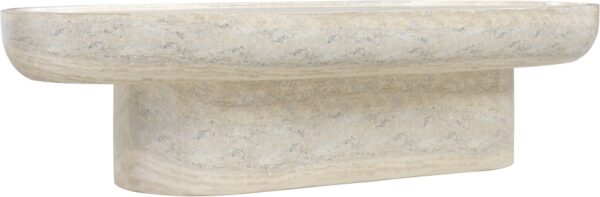 Tivoli Travertine Finish Indoor / Outdoor Concrete Coffee Table