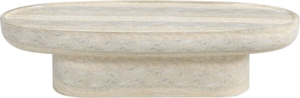 Tivoli Travertine Finish Indoor / Outdoor Concrete Coffee Table