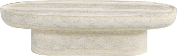 Tivoli Travertine Finish Indoor / Outdoor Concrete Coffee Table