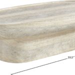 Tivoli Travertine Finish Indoor / Outdoor Concrete Coffee Table