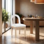 Conrad Linen Textured Fabric Upholstered Dining Chair