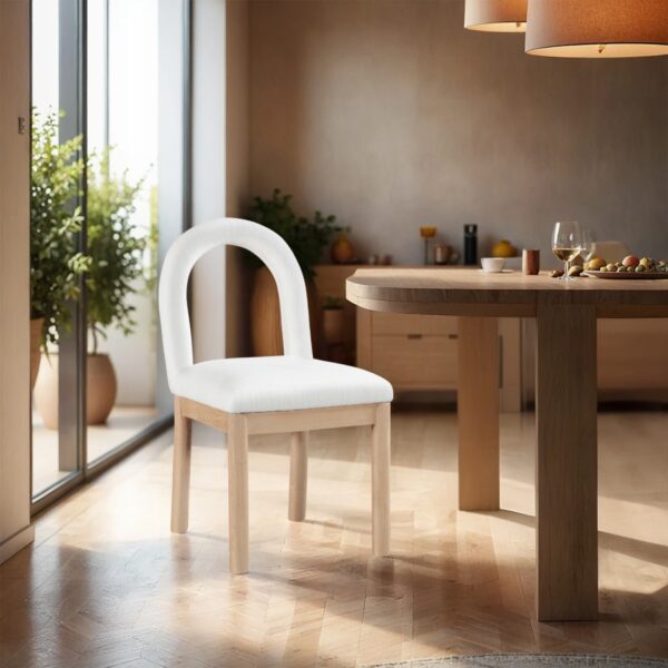 Conrad Linen Textured Fabric Upholstered Dining Chair
