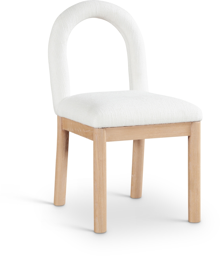 Conrad Linen Textured Fabric Upholstered Dining Chair