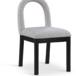Conrad Linen Textured Fabric Upholstered Dining Chair