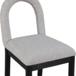 Conrad Linen Textured Fabric Upholstered Dining Chair