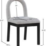 Conrad Linen Textured Fabric Upholstered Dining Chair