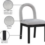 Conrad Linen Textured Fabric Upholstered Dining Chair
