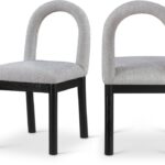 Conrad Linen Textured Fabric Upholstered Dining Chair
