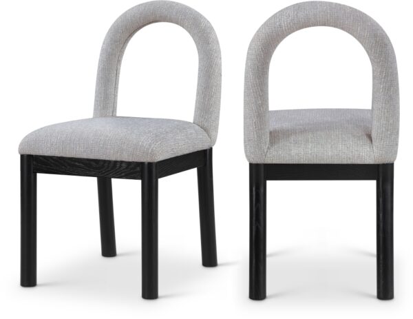 Conrad Linen Textured Fabric Upholstered Dining Chair