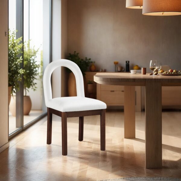 Conrad Linen Textured Fabric Upholstered Dining Chair
