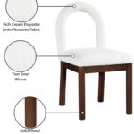Conrad Linen Textured Fabric Upholstered Dining Chair