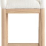 Conrad Linen Textured Fabric Upholstered Counter Stool