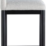 Conrad Linen Textured Fabric Upholstered Counter Stool
