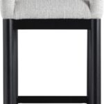 Conrad Linen Textured Fabric Upholstered Counter Stool