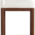 Conrad Linen Textured Fabric Upholstered Counter Stool
