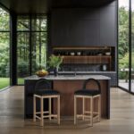 Conrad Velvet Upholstered Counter Stool