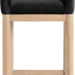 Conrad Velvet Upholstered Counter Stool