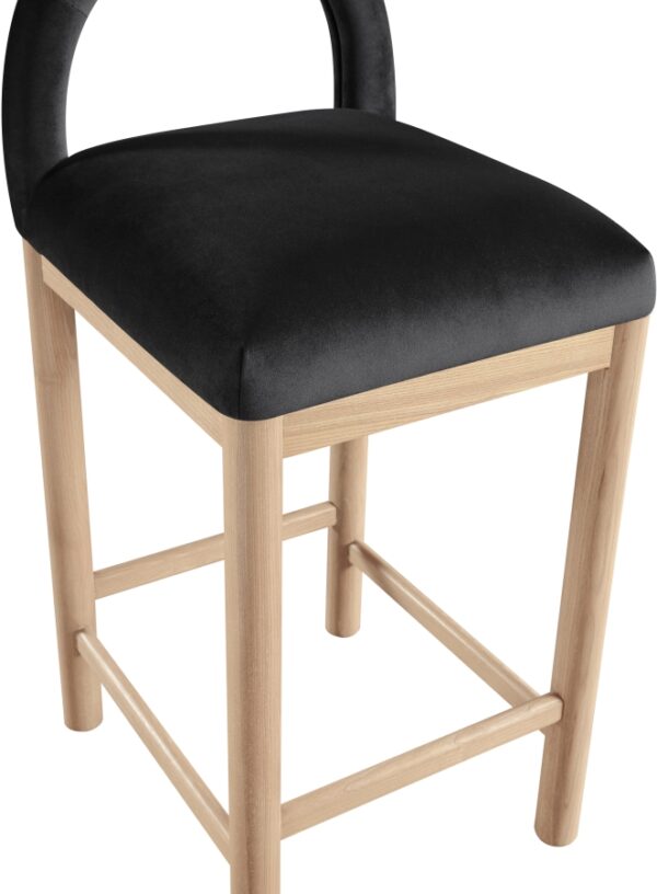 Conrad Velvet Upholstered Counter Stool