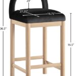 Conrad Velvet Upholstered Counter Stool