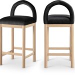 Conrad Velvet Upholstered Counter Stool