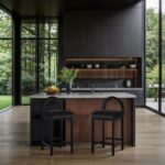 Conrad Velvet Upholstered Counter Stool